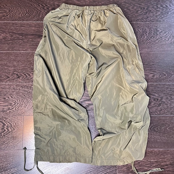 Bryn Walker Brand Unlined Army Green Parachute Windbreaker Pants XS - Picture 4 of 6